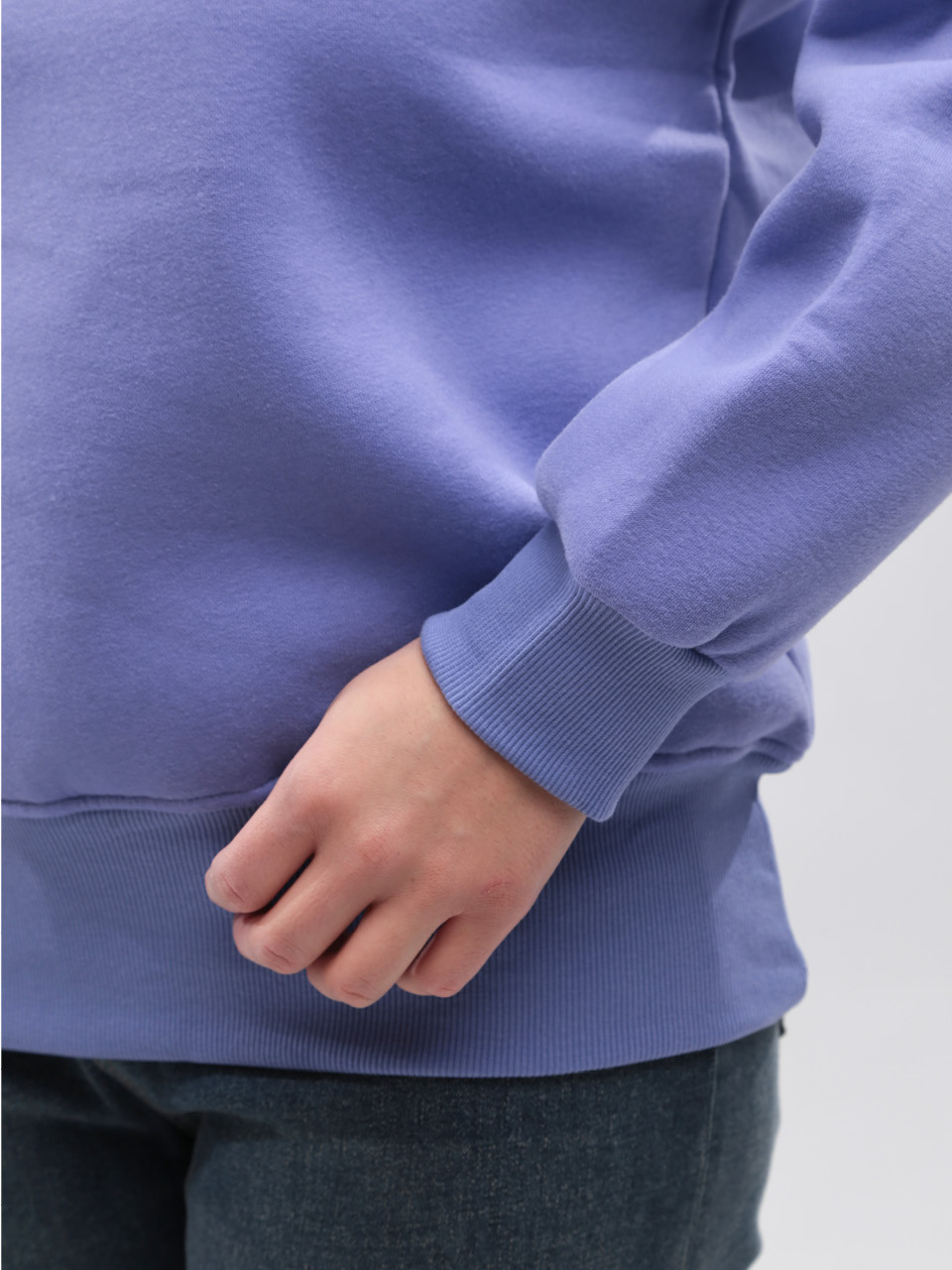 Світшот жіночий фіолетовий на флісі 1811-4