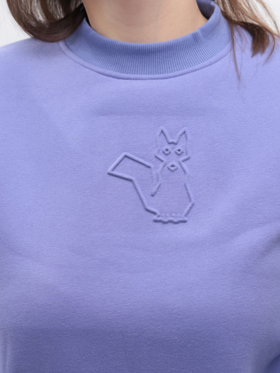 Світшот жіночий фіолетовий на флісі 1811-4