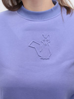 Світшот жіночий фіолетовий на флісі 1811-4