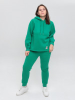 Костюм спортивний жіночий на флісі зелений 1801-2