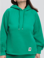 Костюм спортивний жіночий на флісі зелений 1801-2