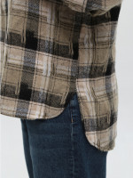 Сорочка жіноча в клітинку тепла зелена 10510-2