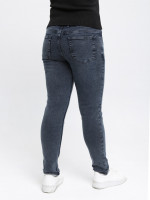 Джинсы женские утепленные на флисе синие зауженные 3038-5085