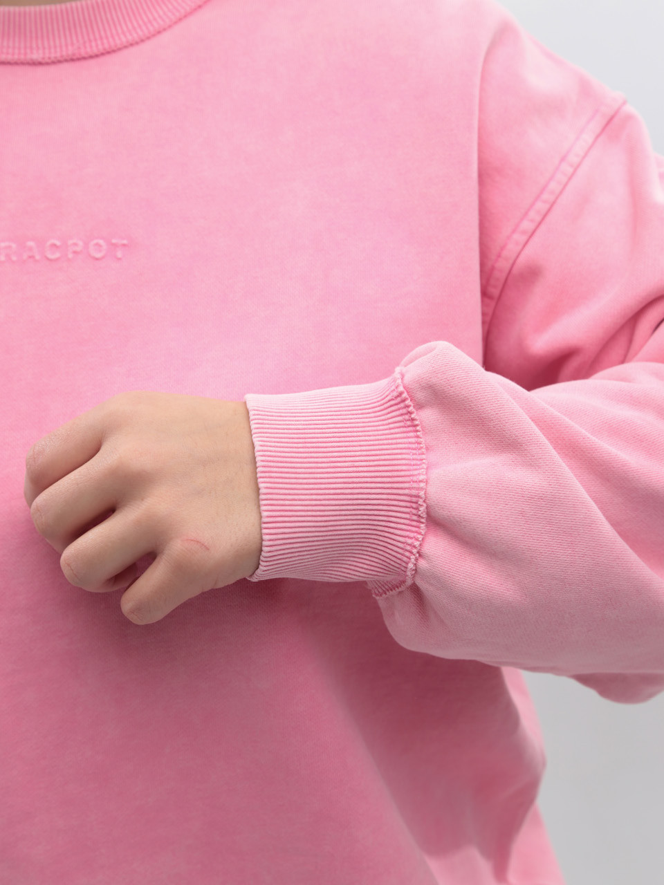 Світшот жіночий рожевий оверсайз 141-1