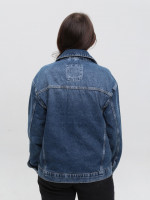 Куртка джинсовая женская синяя 6318