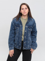 Куртка джинсовая женская синяя 6318