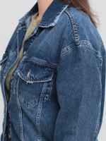 Куртка джинсовая женская синяя 6318