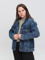 Куртка джинсовая женская синяя 6318