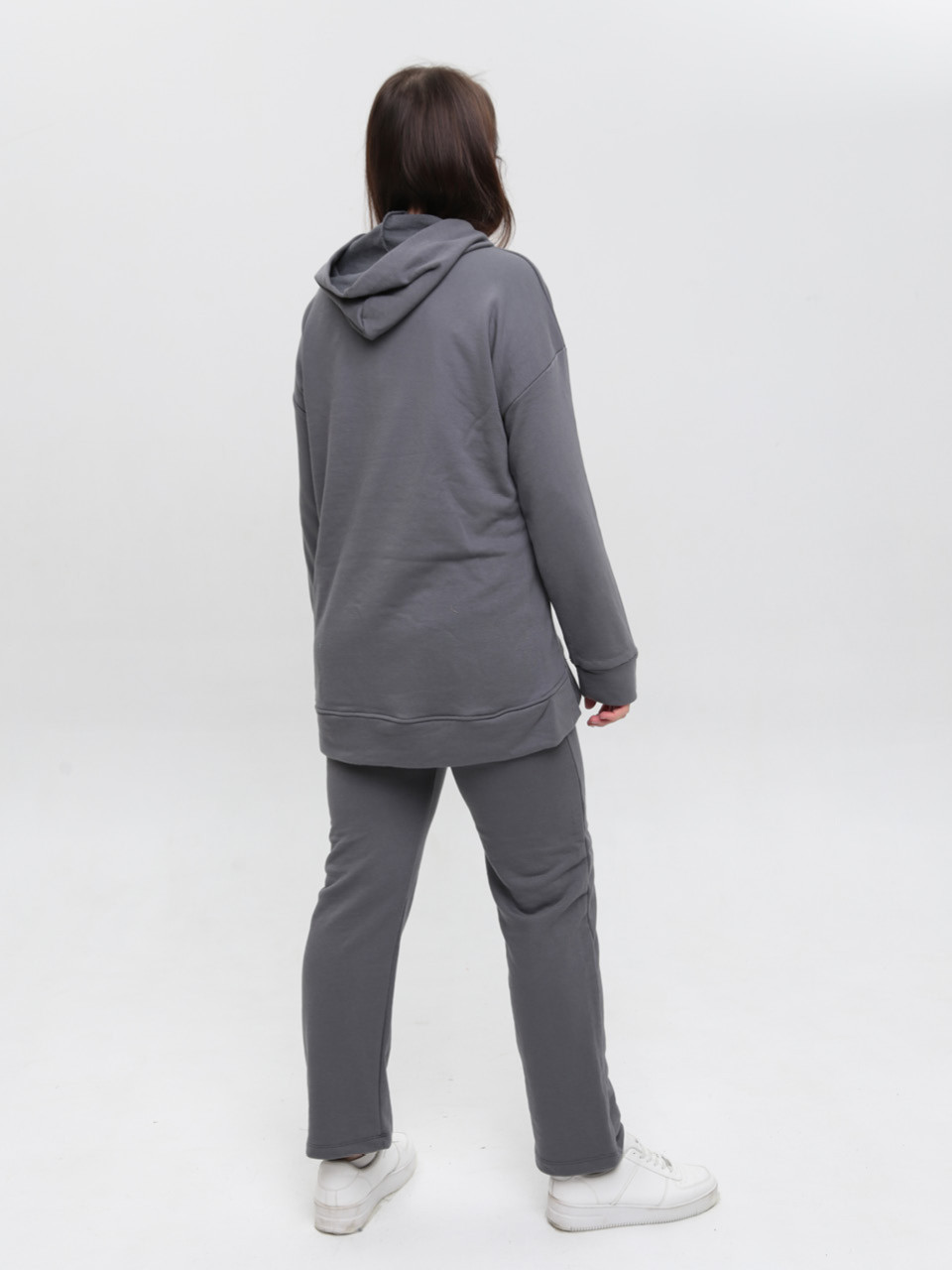 Костюм спортивний жіночий сірий тринитка 2197-3