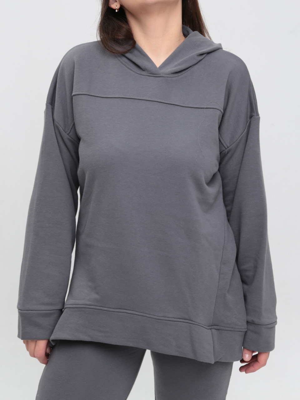 Костюм спортивний жіночий сірий тринитка 2197-3