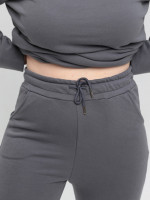 Костюм спортивний жіночий сірий тринитка 2197-3