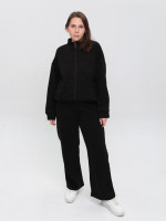 Костюм спортивний жіночий чорний тринитка 2189-1