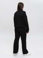 Костюм спортивний жіночий чорний тринитка 2189-1