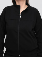 Костюм спортивний жіночий чорний тринитка 2189-1