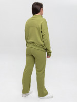 Костюм спортивний жіночий зелений тринитка 2189-2