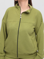 Костюм спортивний жіночий зелений тринитка 2189-2