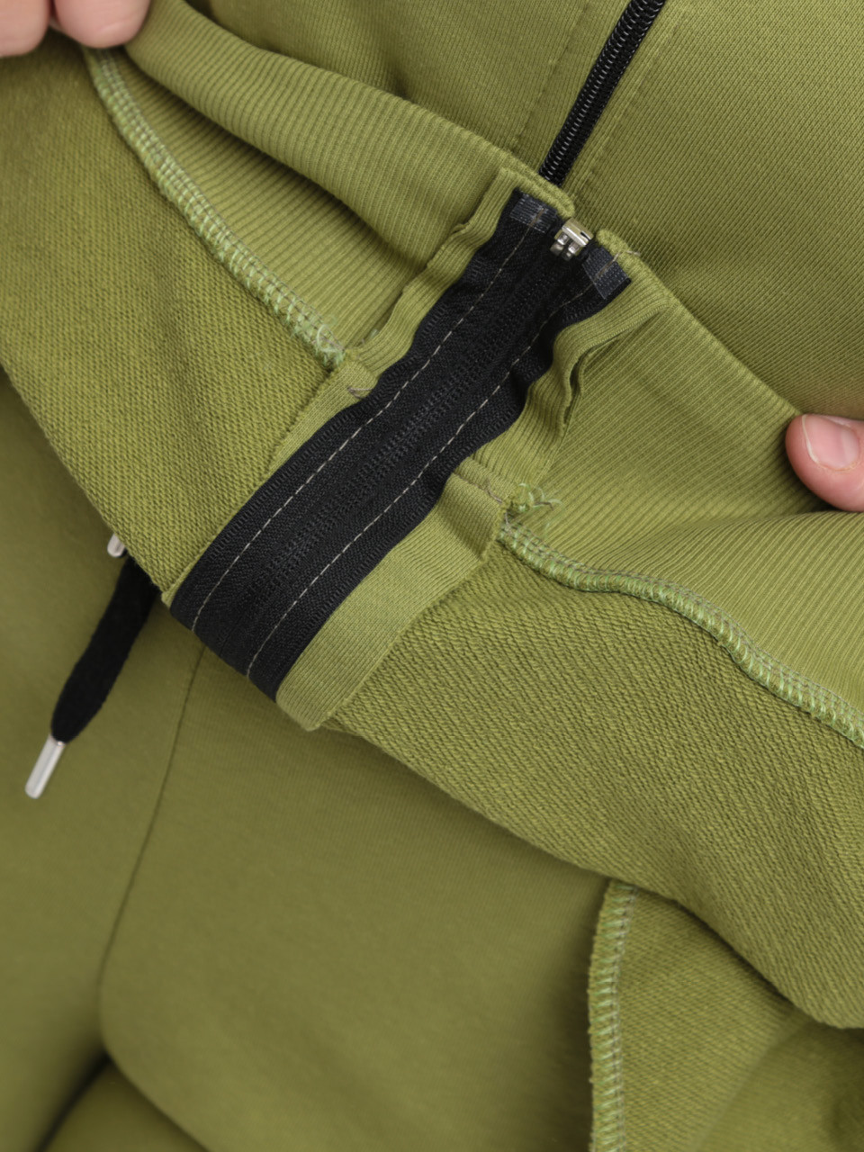 Костюм спортивний жіночий зелений тринитка 2189-2