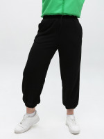 Штаны спортивный женский черные джоггеры на резинке 538-1