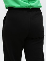 Штаны спортивный женский черные джоггеры на резинке 538-1