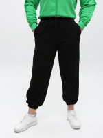 Штаны спортивный женский черные джоггеры на резинке 538-1