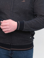 Кофта чоловіча темно-синя на блискавці великі розміри 5412-B-1