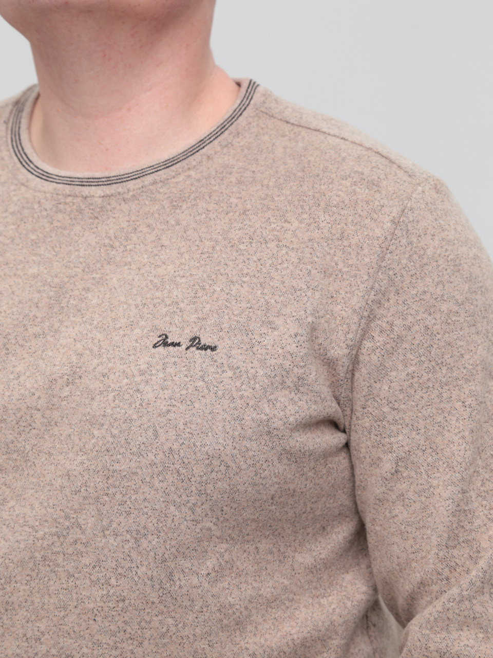 Джемпер чоловічий бежевий з манжетом 5414-3