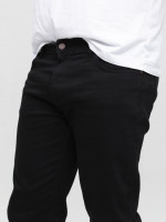 Джинсы мужские прямые черные со стрейчем 5003-53
