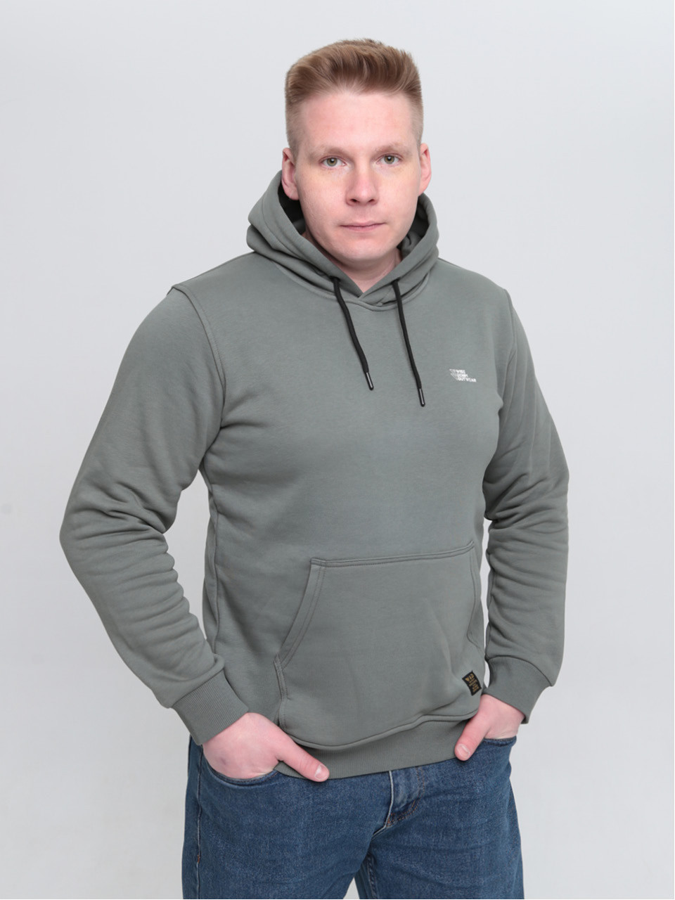 толстовка Wise 5428-1 олів кен+кап+3н/фл s-2x Ч