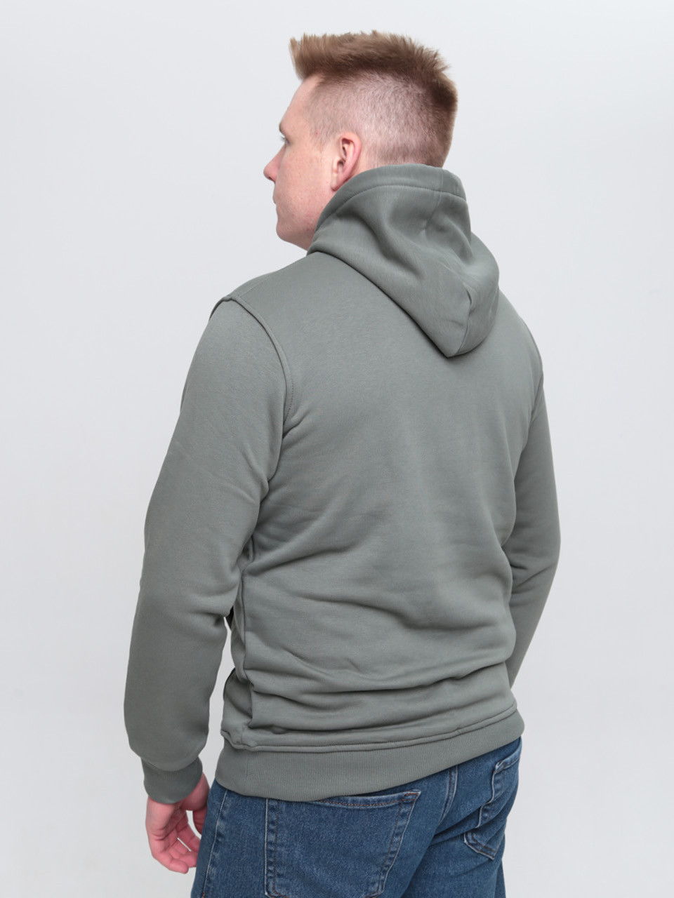 толстовка Wise 5428-1 олів кен+кап+3н/фл s-2x Ч