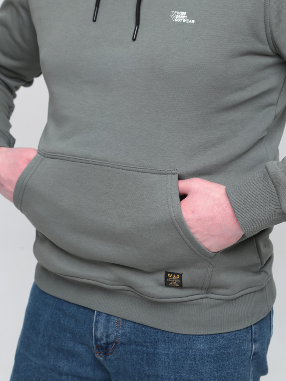 толстовка Wise 5428-1 олів кен+кап+3н/фл s-2x Ч