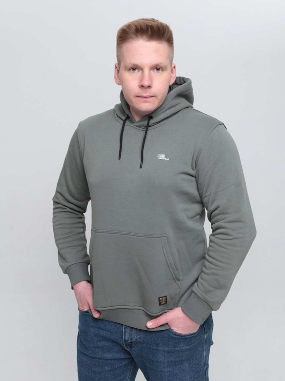 толстовка Wise 5428-1 олів кен+кап+3н/фл s-2x Ч