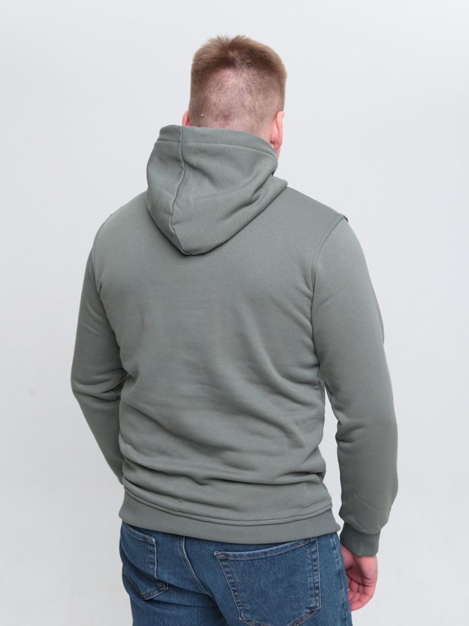 толстовка Wise 5428-1 олів кен+кап+3н/фл s-2x Ч