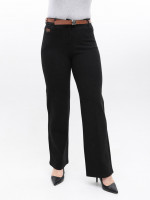 Штани жіночі чорні теплі зимові великі розміри 7860-B-2