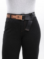Штани жіночі чорні широкі теплі 10663-2