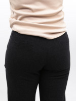 Штани жіночі чорні широкі теплі на резинці великі розміри 2414-B-2