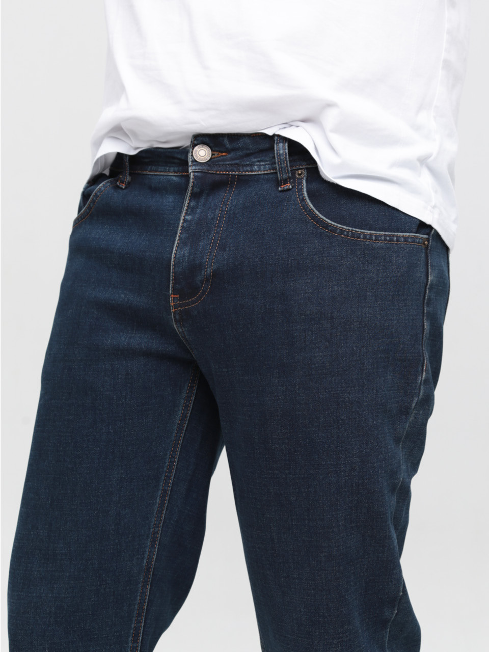 Джинси чоловічі сині утеплені на флісі прямі 23600 6756 805