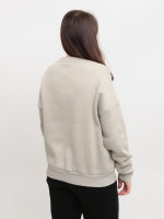 Світшот жіночий оливковий широкий на флісі 614328-1-T