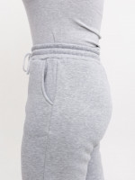 Спортивные штаны женские серые джогеры на флисе 1284-3
