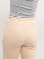 Спортивные штаны женские бежевые джогеры на флисе 1284-4