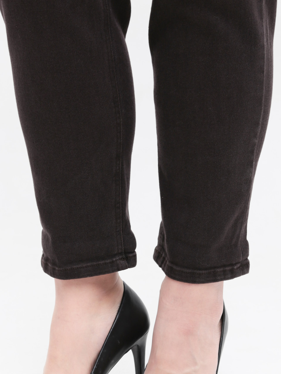 Джинси жіночі коричневі МОМ великі розміри 20591-B-5