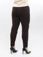 Штани жіночі вельветові коричневі на зимові флісі 1701-B-6
