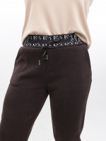 Штани жіночі вельветові коричневі на зимові флісі 1701-B-6