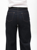 Джинси жіночі темно-сині палаццо тонкі великі розміри 20693-B-1