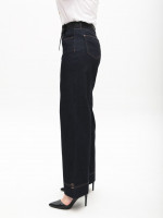 Джинси жіночі темно-сині палаццо тонкі великі розміри 20693-B-1