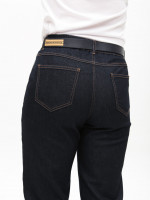 Джинси жіночі темно-сині МОМ тонкі великі розміри 20690-B-1