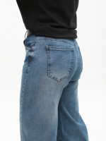 Джинсы женские голубые палаццо большие размеры 7976-B-6