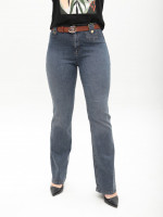 Джинсы женские синие клеш тонкие со стрейчем 1758-4