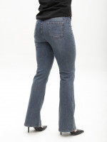 Джинсы женские синие клеш тонкие большие размеры 1758-B-4