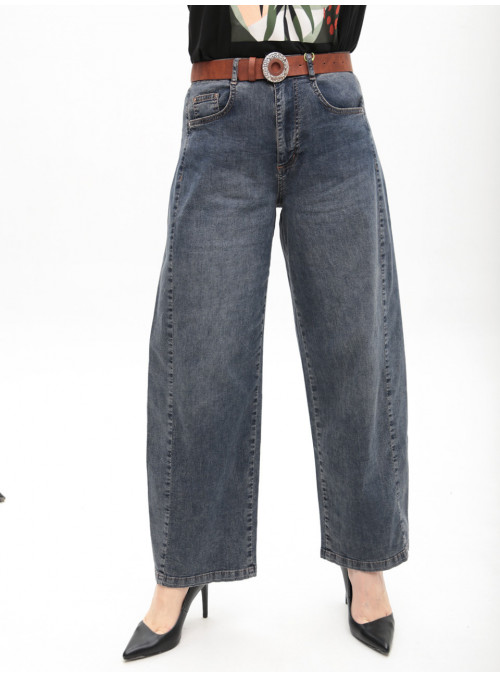 Джинсы женские синие багги...