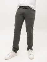 Джинсы мужские хаки слим со стрейчем 4523-3